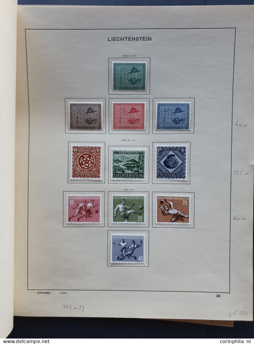 1912/1954c. collection used and * with better items (airmail) on album leaves in folder
