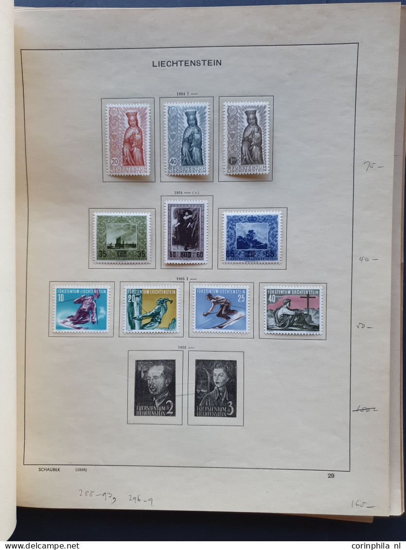 1912/1954c. collection used and * with better items (airmail) on album leaves in folder