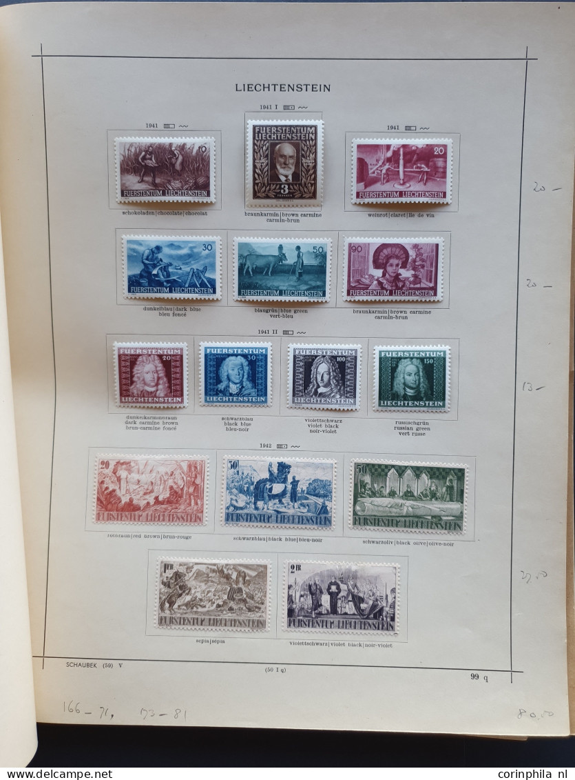 1912/1954c. collection used and * with better items (airmail) on album leaves in folder