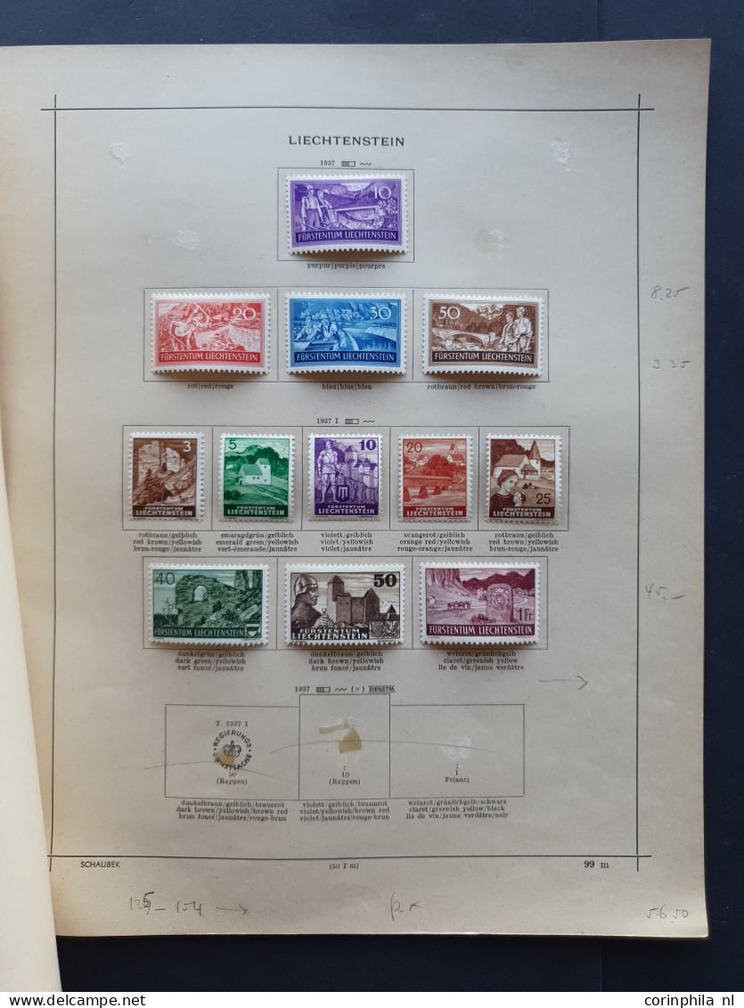 1912/1954c. collection used and * with better items (airmail) on album leaves in folder