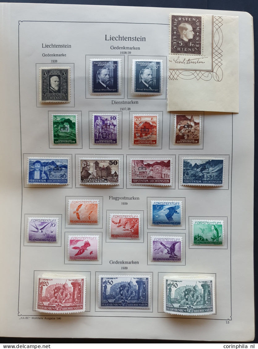 1912/1954c. collection used and * with better items (airmail) on album leaves in folder