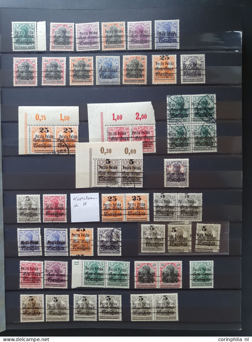 1918/1980 ca. collection including Polish postoffices in Levant, Polish Army in Italy,  Local Post Warszaw 1918, Porto (