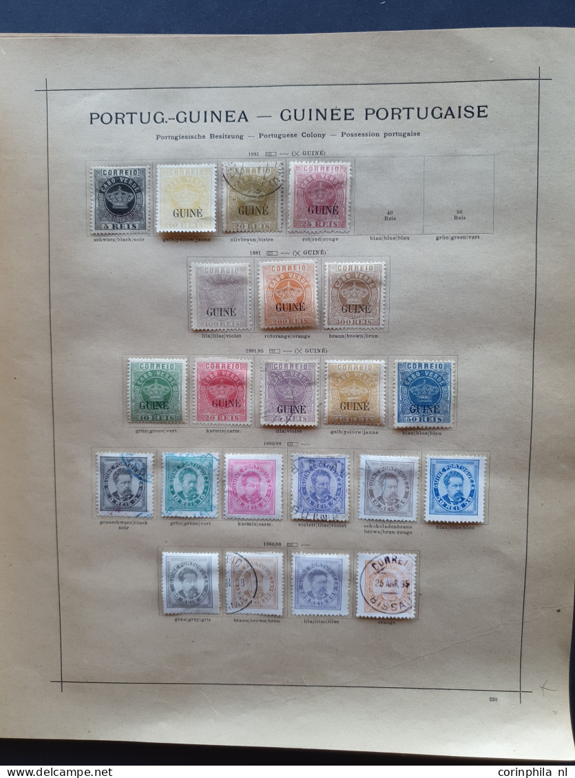 1870/1939 Extensive collection Portuguese Colonies from Azores to Zambezia in the main catalogue numbers nearly complete