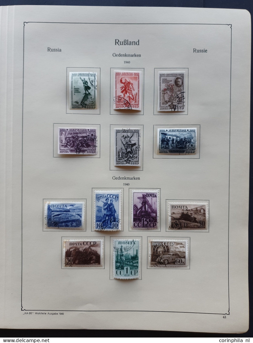 1875-1940, Collection Used And * With Better Sets On Album Leaves In Folder - Other & Unclassified