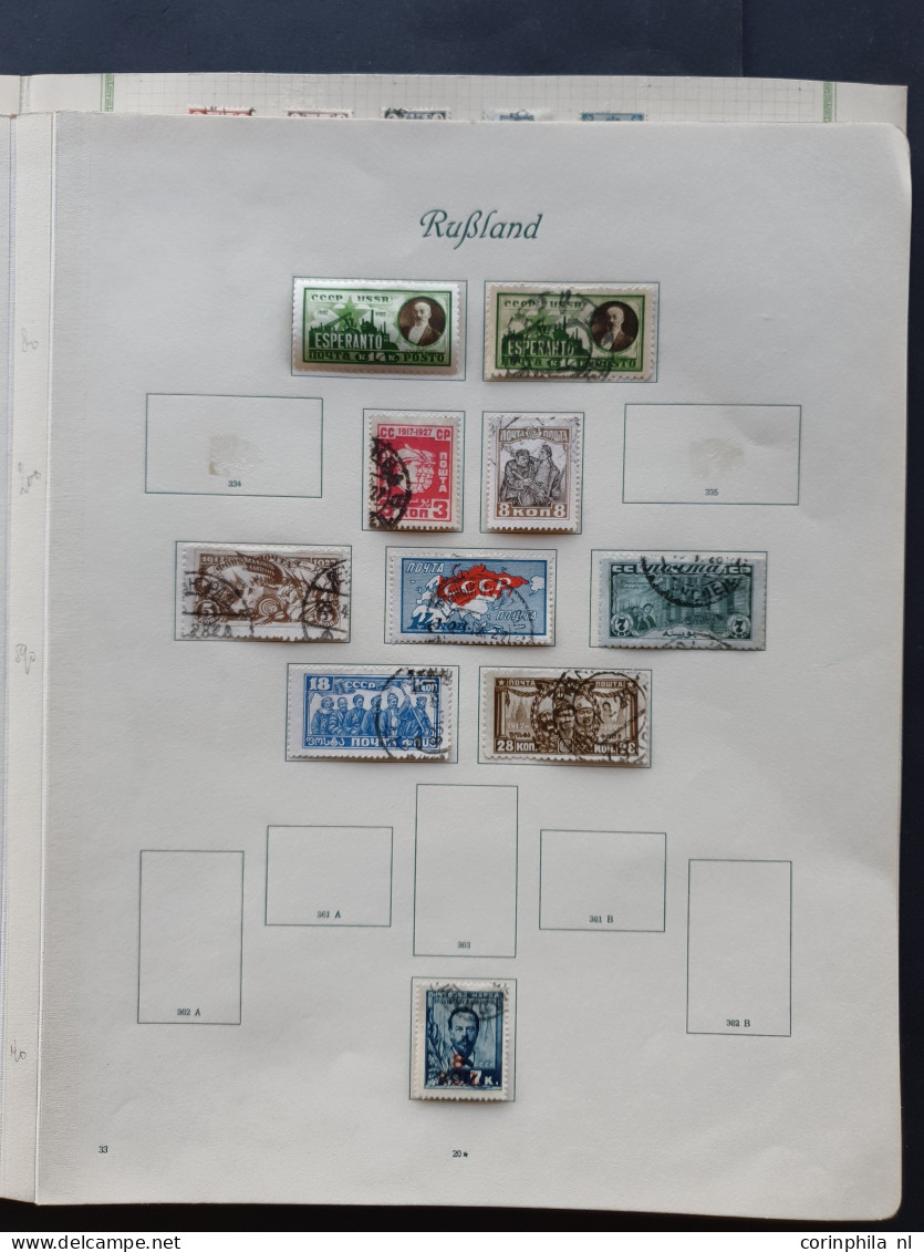 1875-1940, Collection Used And * With Better Sets On Album Leaves In Folder - Other & Unclassified