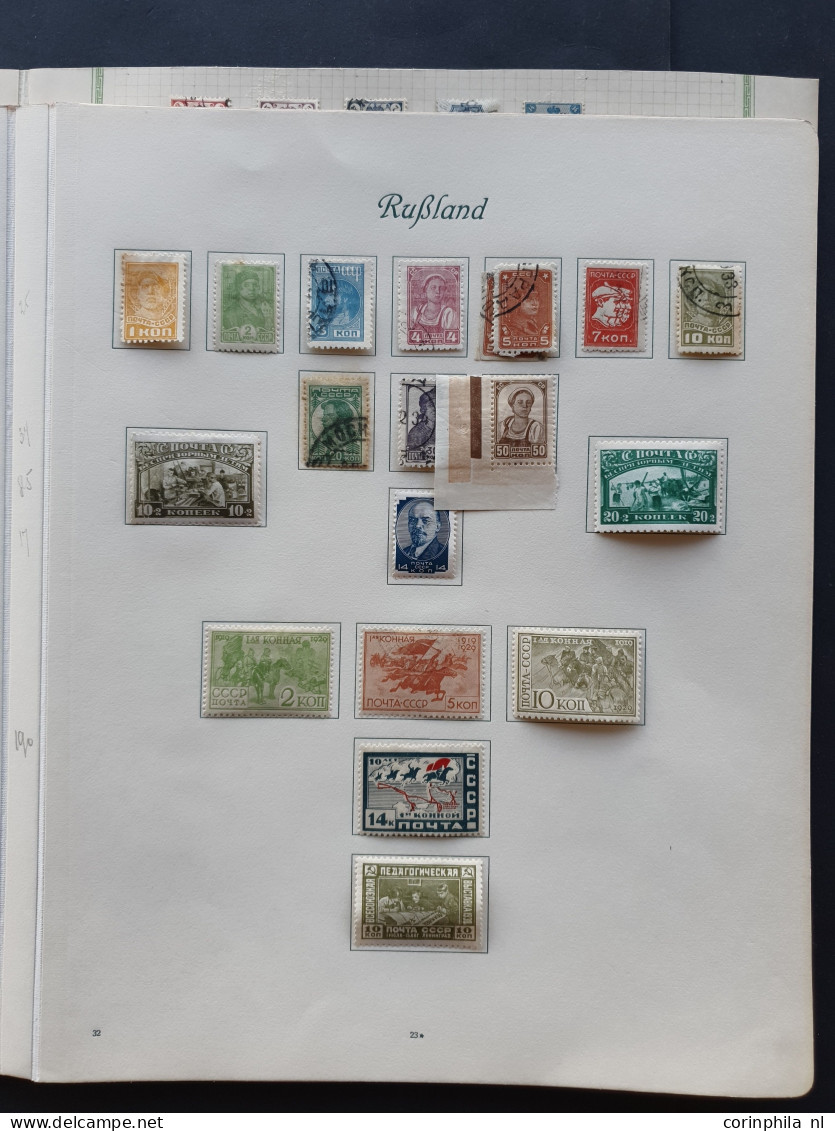 1875-1940, collection used and * with better sets on album leaves in folder