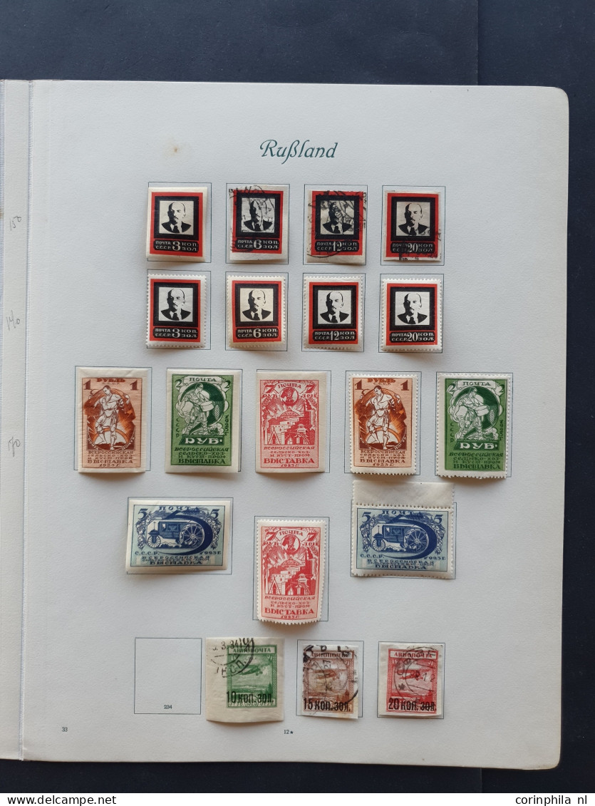 1875-1940, collection used and * with better sets on album leaves in folder