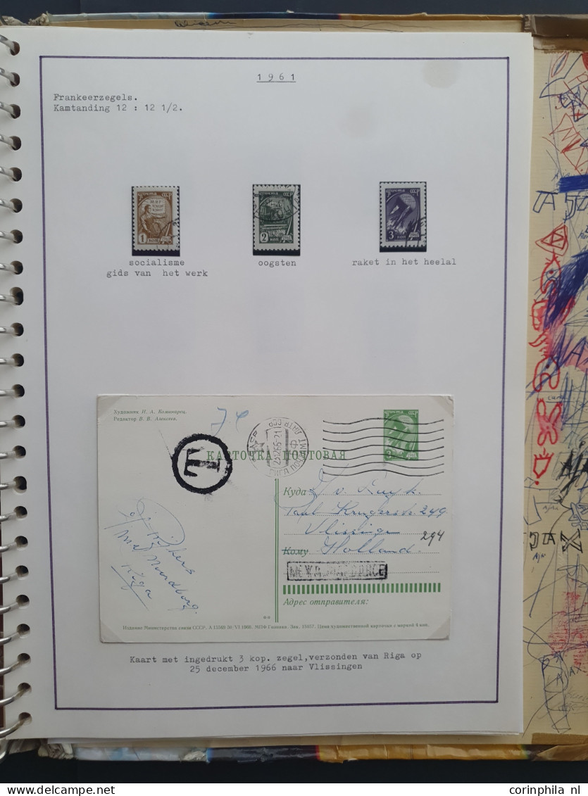 1880-1970 ca. , used and */** in 2 ring binders, stockbook and folder