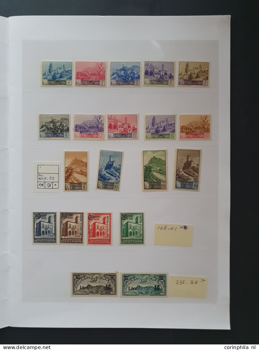 1920/1970c. mostly */** sets including better items e.g. San Marino, Fiume,  German occupation of Italian Zara and Isole