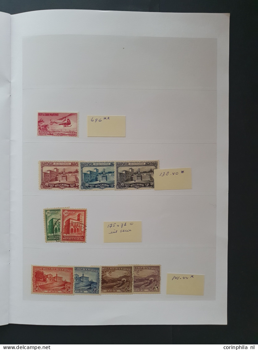 1920/1970c. mostly */** sets including better items e.g. San Marino, Fiume,  German occupation of Italian Zara and Isole