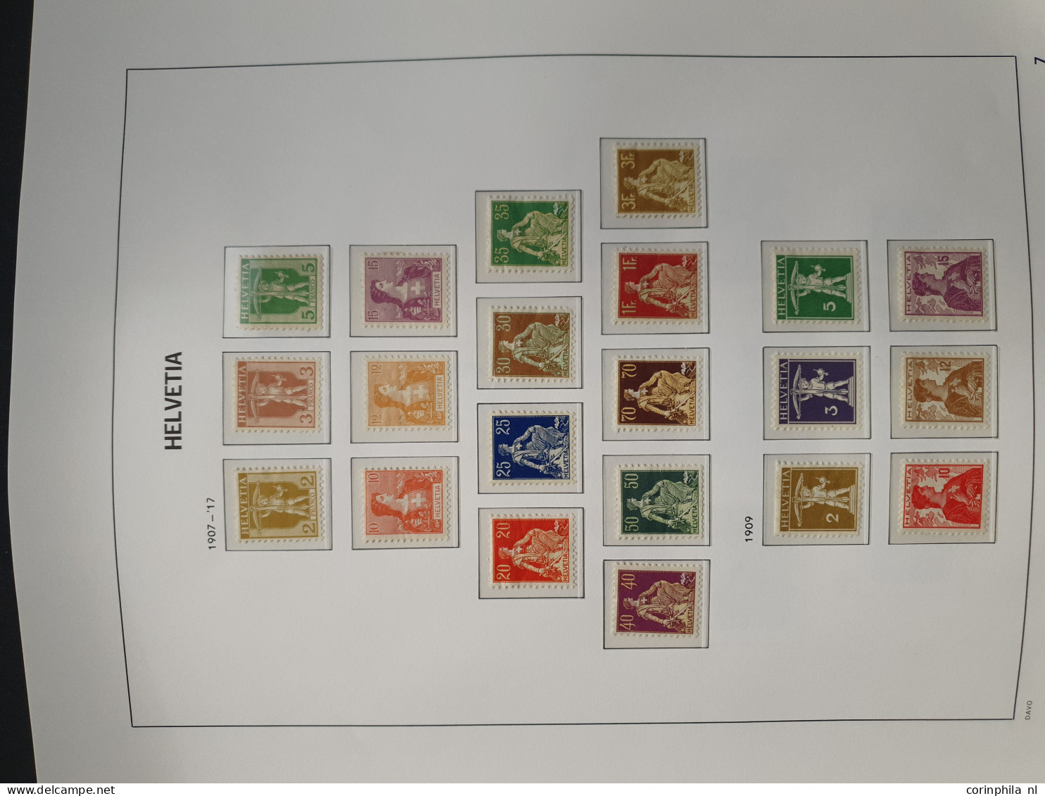 1846-1950 collection used and */** including many better items including Mi. 4 (*) Moser certificate, 10-12, Pro Juventu