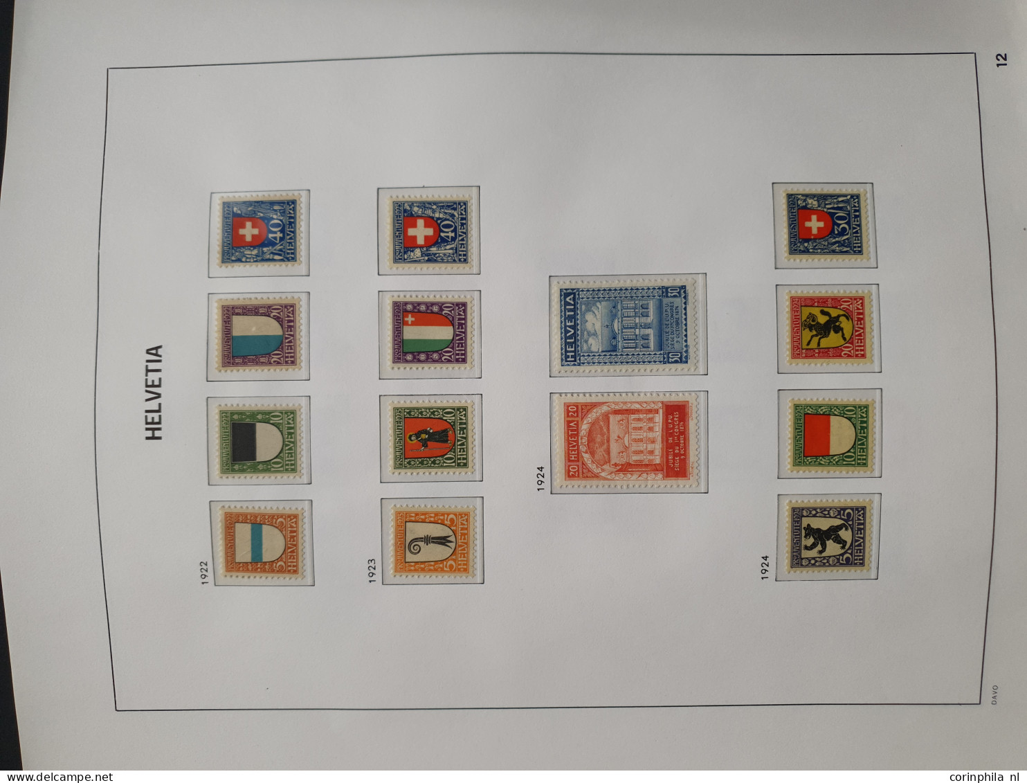 1846-1950 collection used and */** including many better items including Mi. 4 (*) Moser certificate, 10-12, Pro Juventu