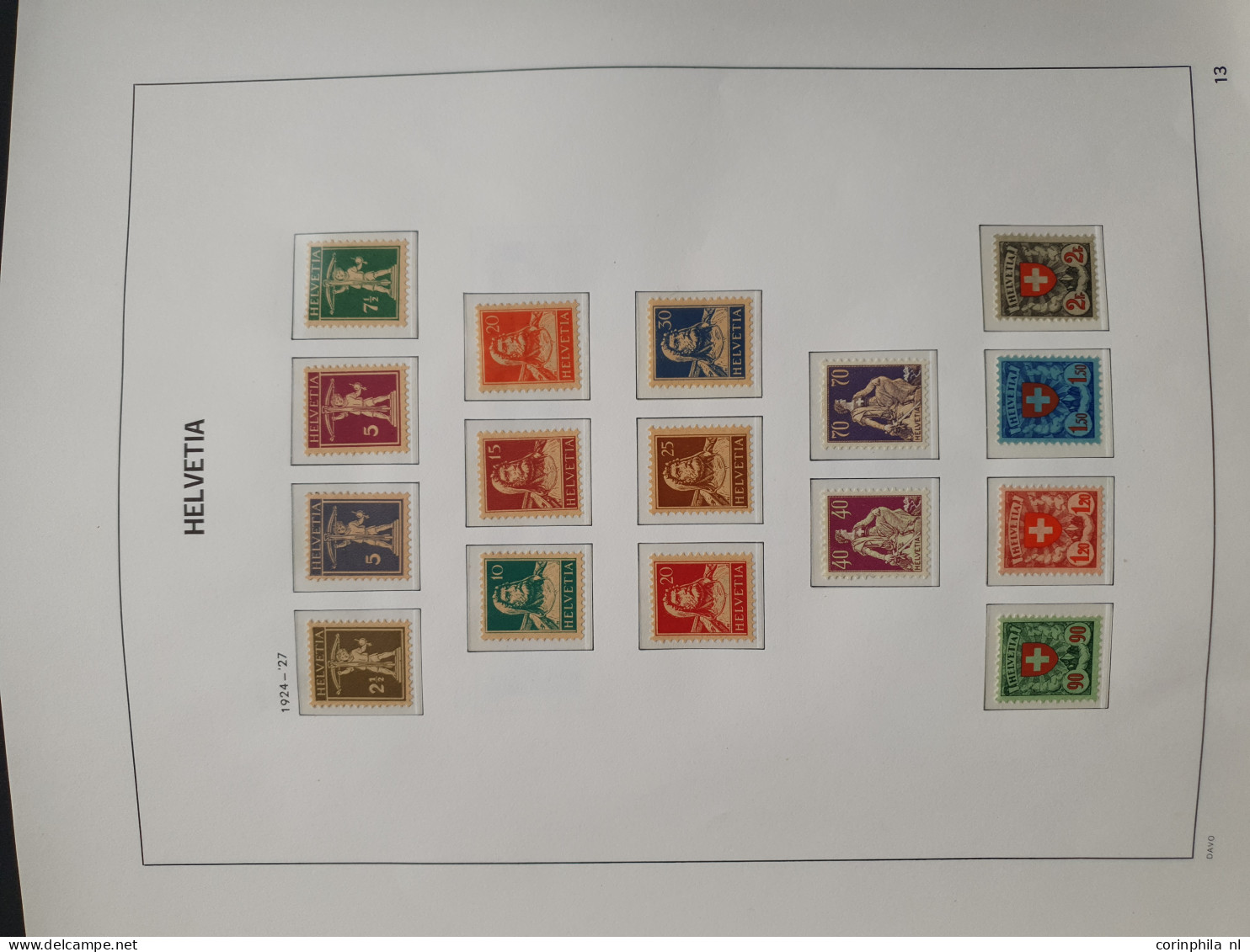 1846-1950 collection used and */** including many better items including Mi. 4 (*) Moser certificate, 10-12, Pro Juventu