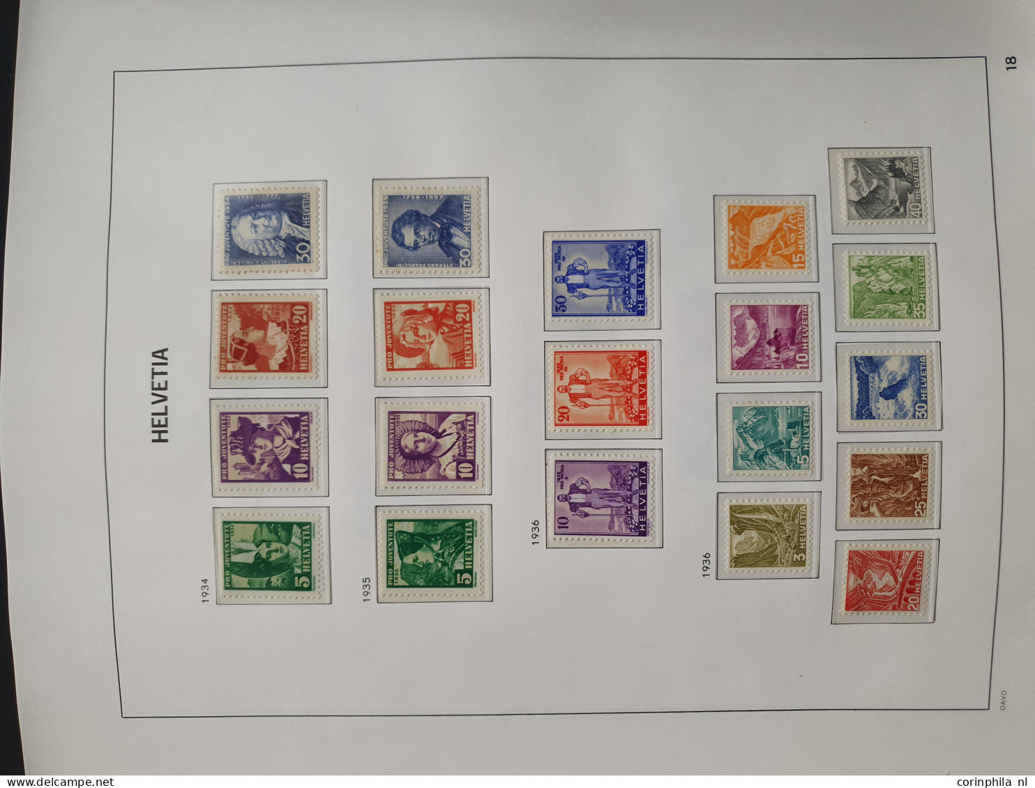 1846-1950 collection used and */** including many better items including Mi. 4 (*) Moser certificate, 10-12, Pro Juventu