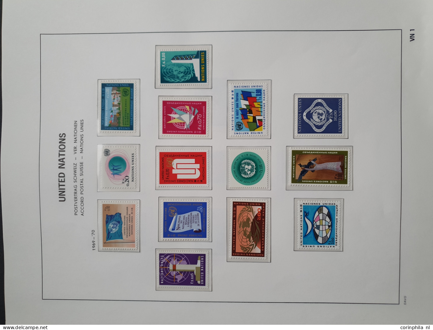 1951-2019 collection mostly */**, including miniature sheets (Mi. 14 *), high face value and some United Nations in 3 Da