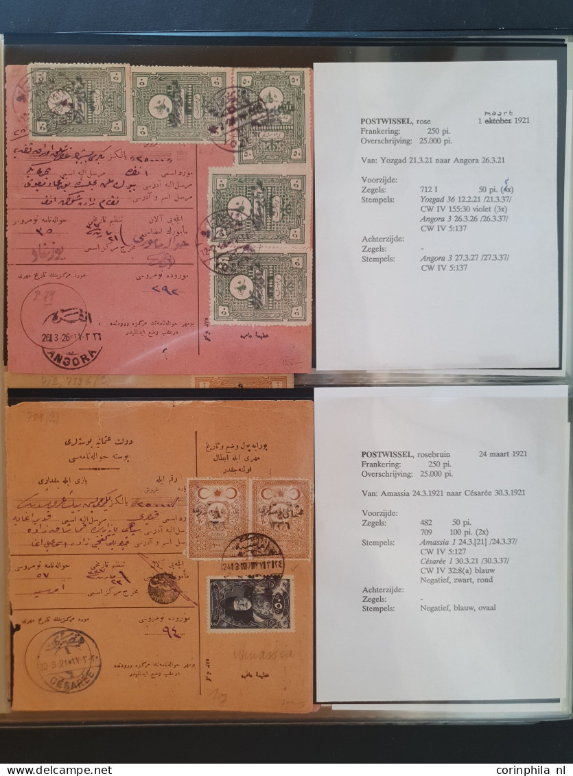 1920-1922, Ankara Issues, specialized collection used and */** with many better items, varieties, perforations, specimen