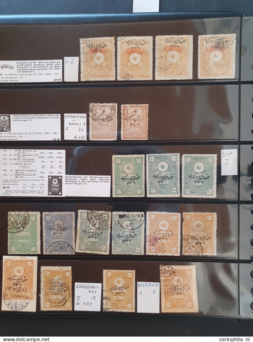 1920-1922, Ankara Issues, specialized collection used and */** with many better items, varieties, perforations, specimen