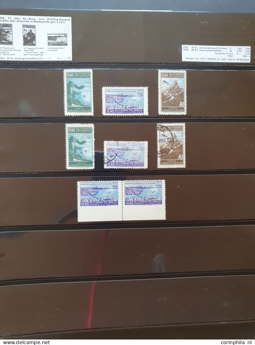 1913-1953, extensive specialized collection used and */** with many better items, perforations, varieties, specimen, can