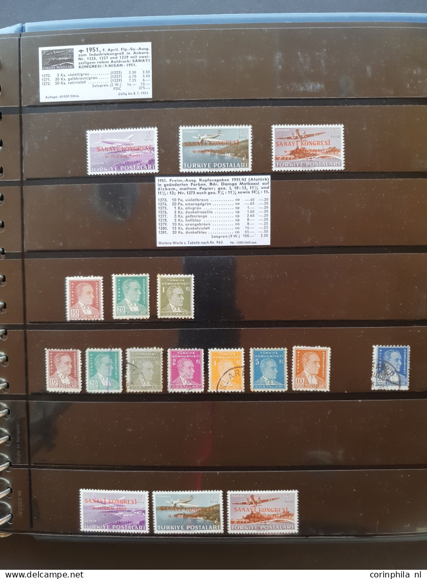 1913-1953, extensive specialized collection used and */** with many better items, perforations, varieties, specimen, can