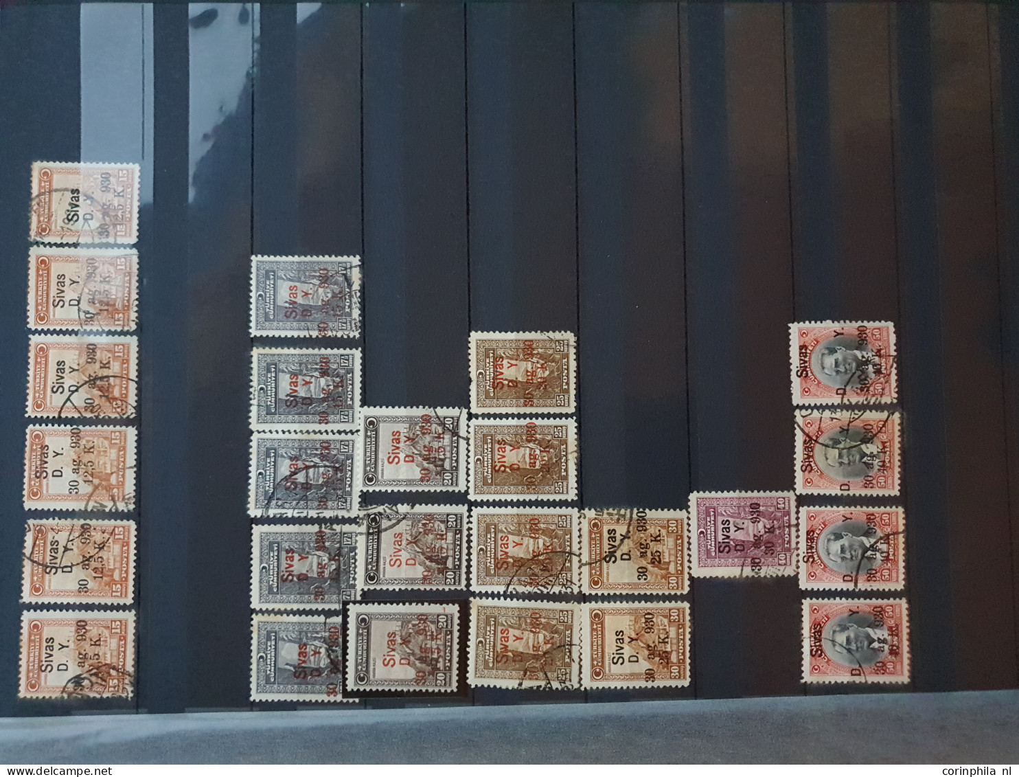 1865-1960, extensive specialized stock used and */** with better stamps and sets in 17 stockbooks in large box.