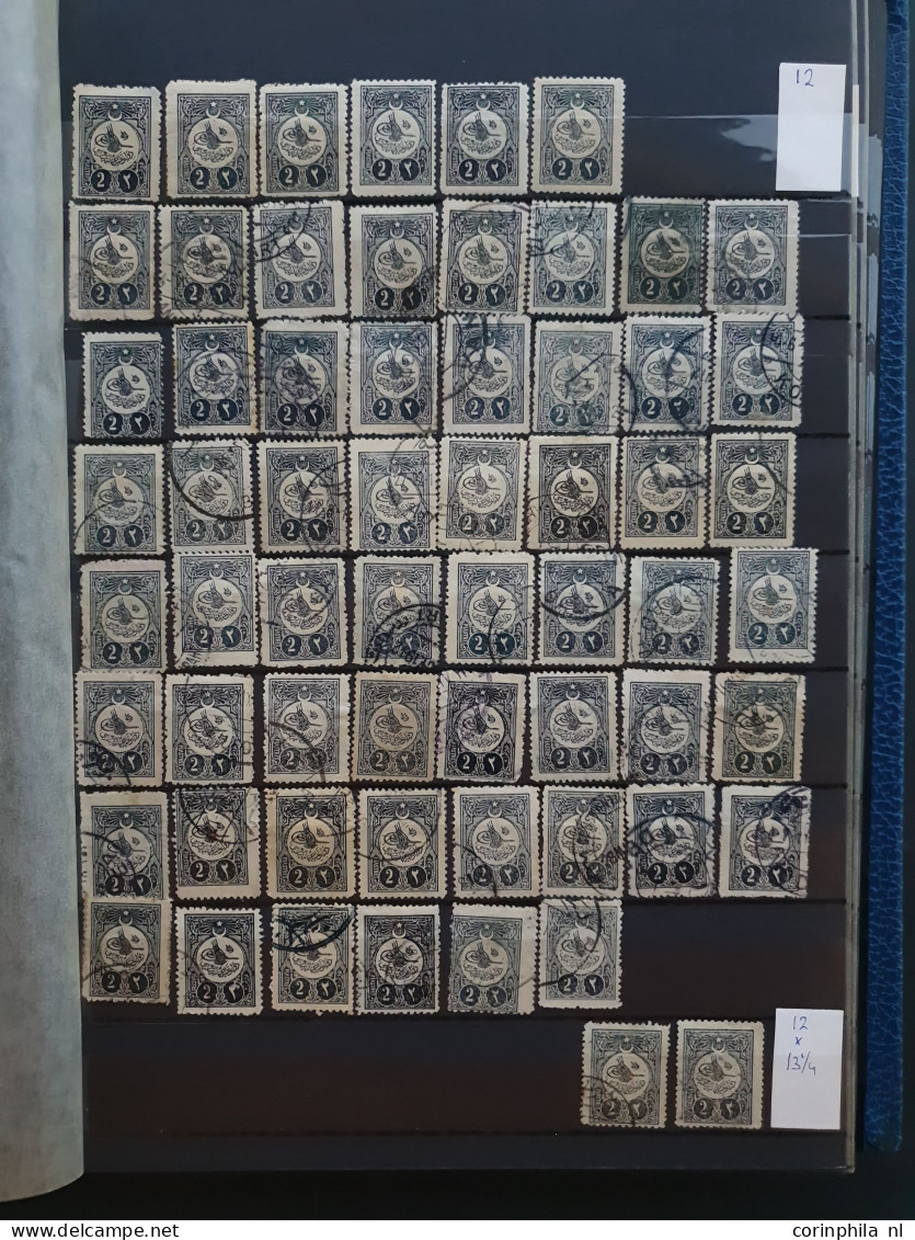 1865-1960, extensive specialized stock used and */** with better stamps and sets in 17 stockbooks in large box.