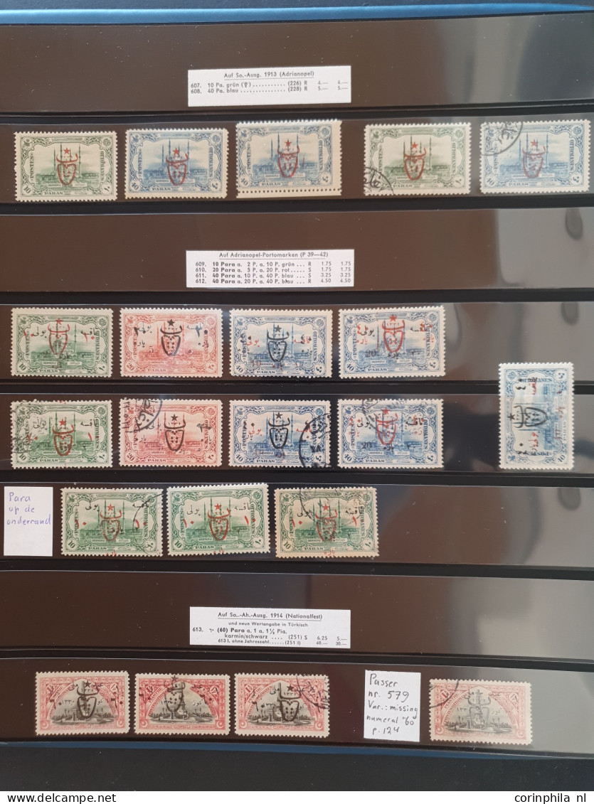 1917-1917, Bulls Head overprints issue, specialized collection used and */** with better items, varieties, perforations 