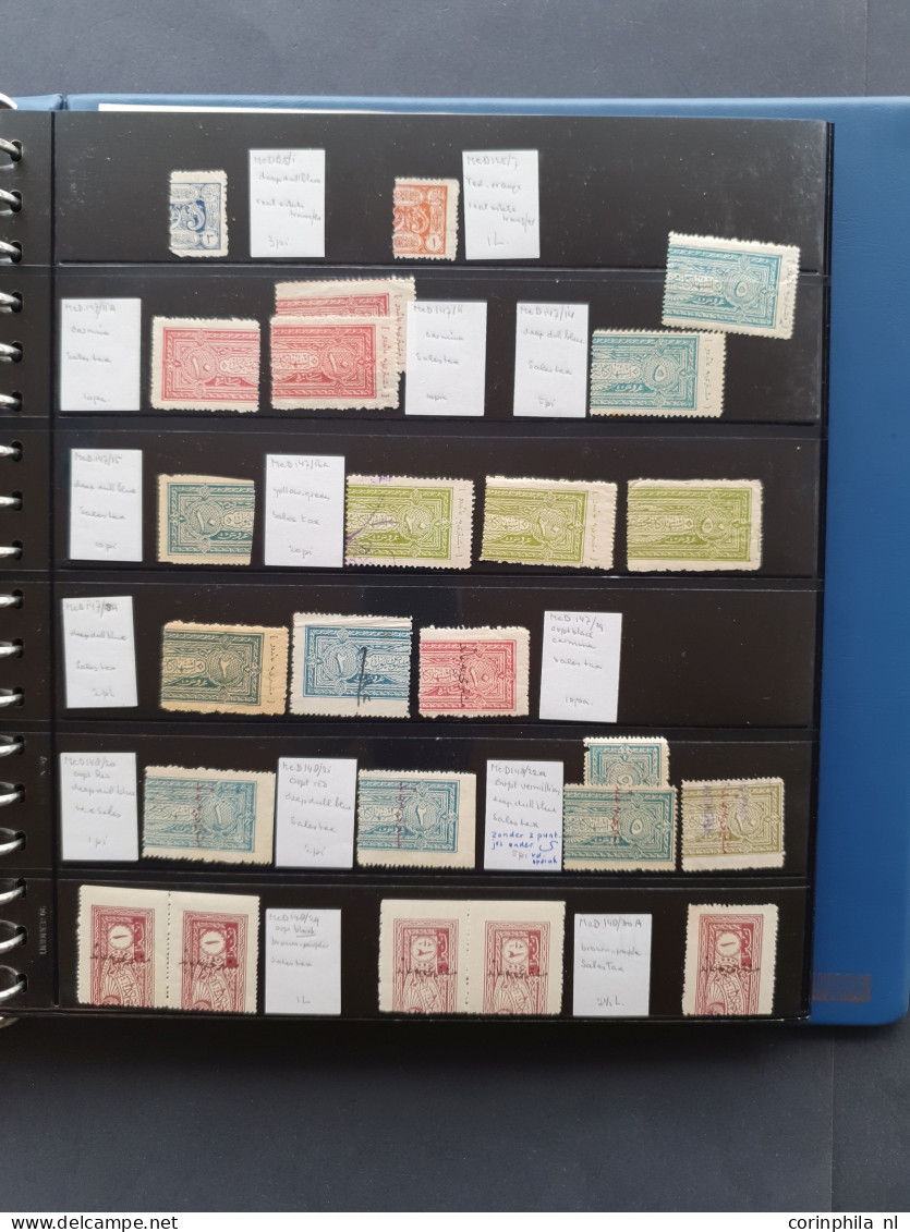 1870-1980 ca., , fiscals and poster stamps, extensive collection used and */** including documents in 8 ring binders and