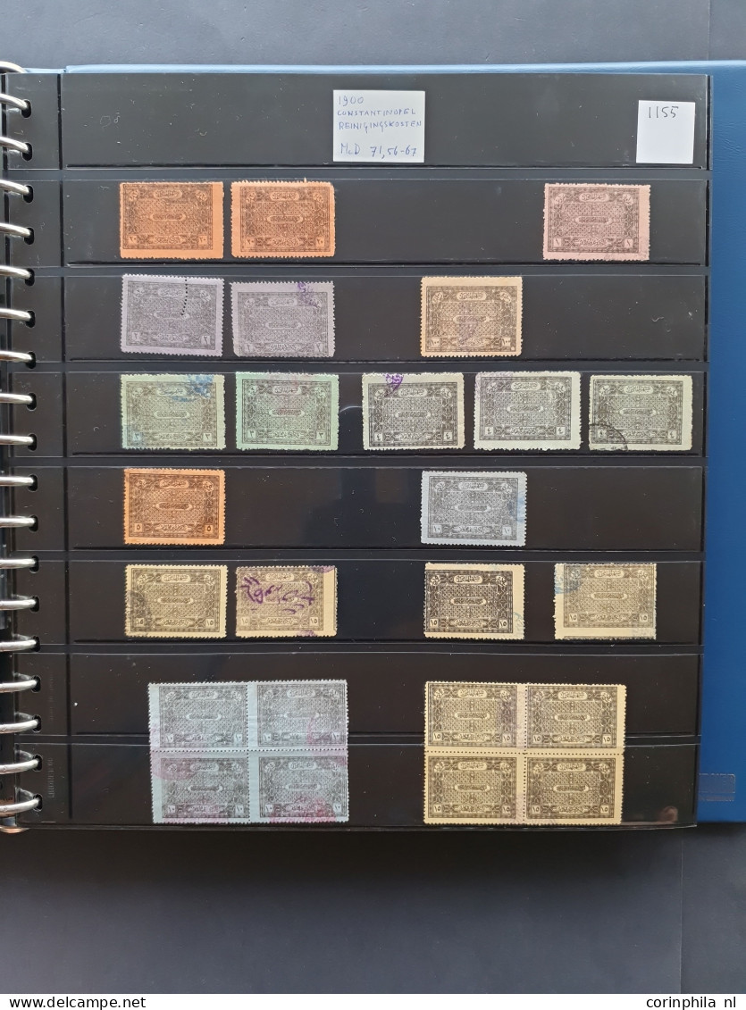 1870-1980 ca., , fiscals and poster stamps, extensive collection used and */** including documents in 8 ring binders and