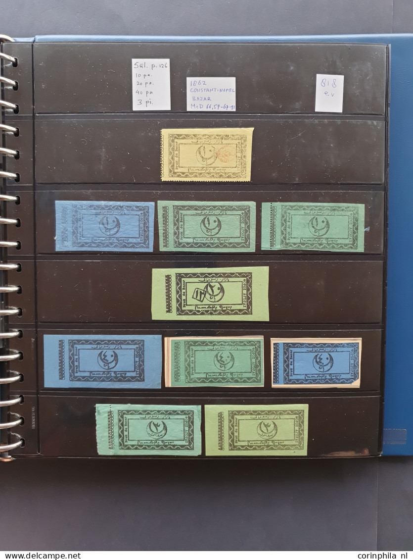 1870-1980 ca., , fiscals and poster stamps, extensive collection used and */** including documents in 8 ring binders and