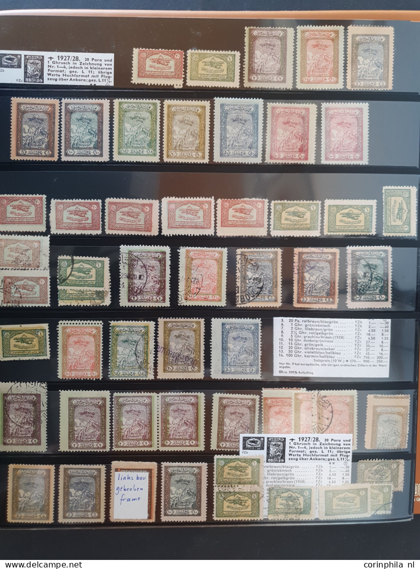 1911-1952 Postal Tax stamps, specialized collection used and */** with better stamps and sets, many varieties etc. in ri