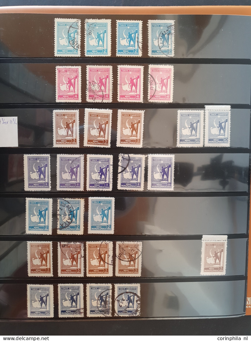 1911-1952 Postal Tax stamps, specialized collection used and */** with better stamps and sets, many varieties etc. in ri
