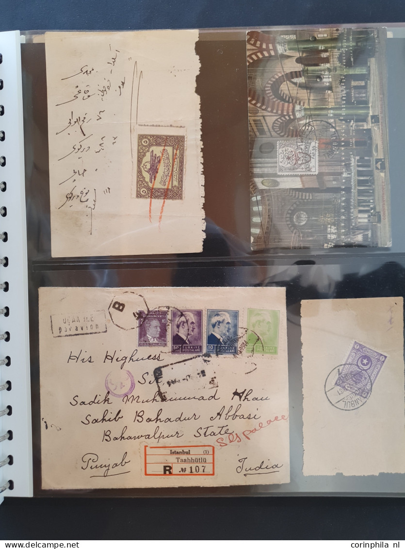 Cover 1880-1950 ca., collection of about 175 covers/postal stationery including some better items in ring binder