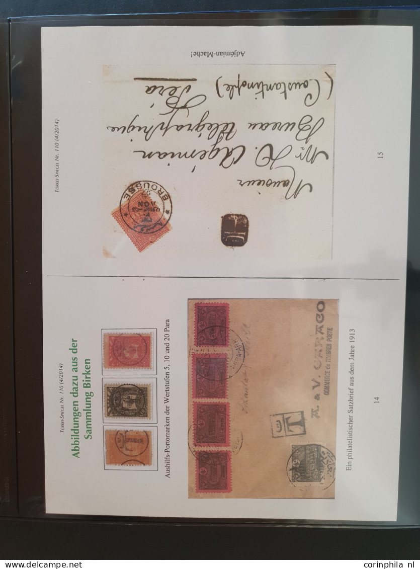 1906-1915 Ca., Postage Due, Collection "T" Overprints Including Some Covers/postal Stationery In Ring Binder - Other & Unclassified