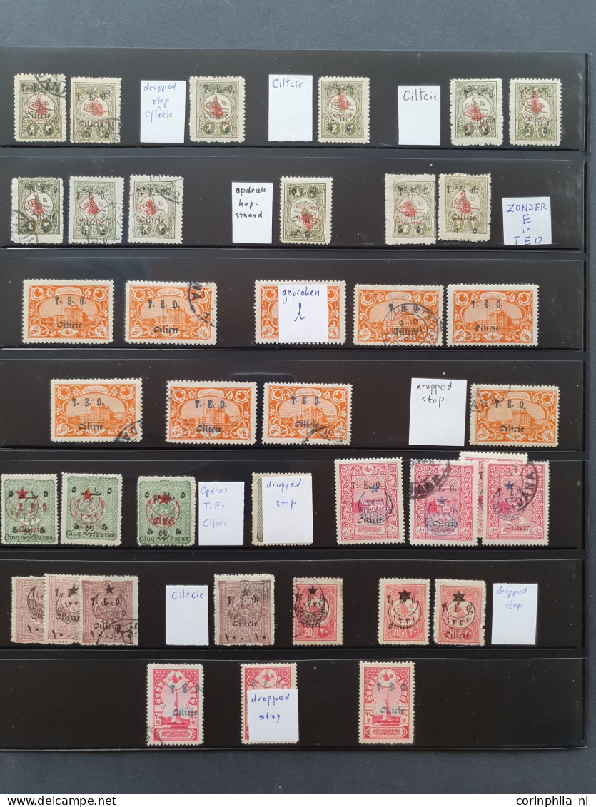 1919-1921, specialized collection used and */** including better stamps and overprint varieties in ring binder          