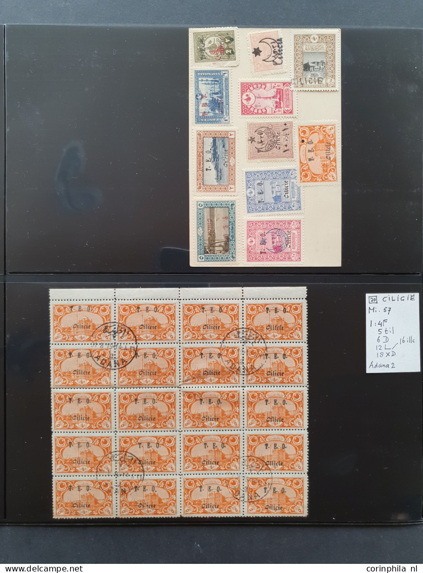 1919-1921, specialized collection used and */** including better stamps and overprint varieties in ring binder          