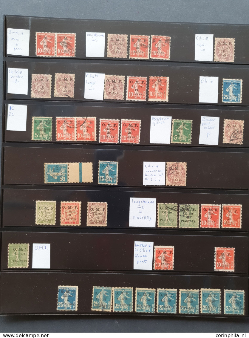 1919-1921, specialized collection used and */** including better stamps and overprint varieties in ring binder          