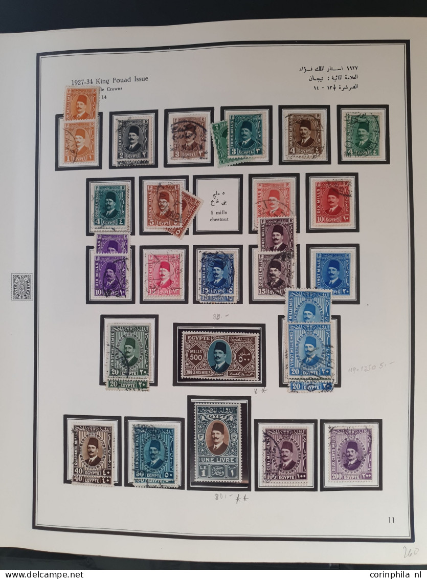 1866-1958, collection used and */** with many better sets and stamps in Farabaksh binder