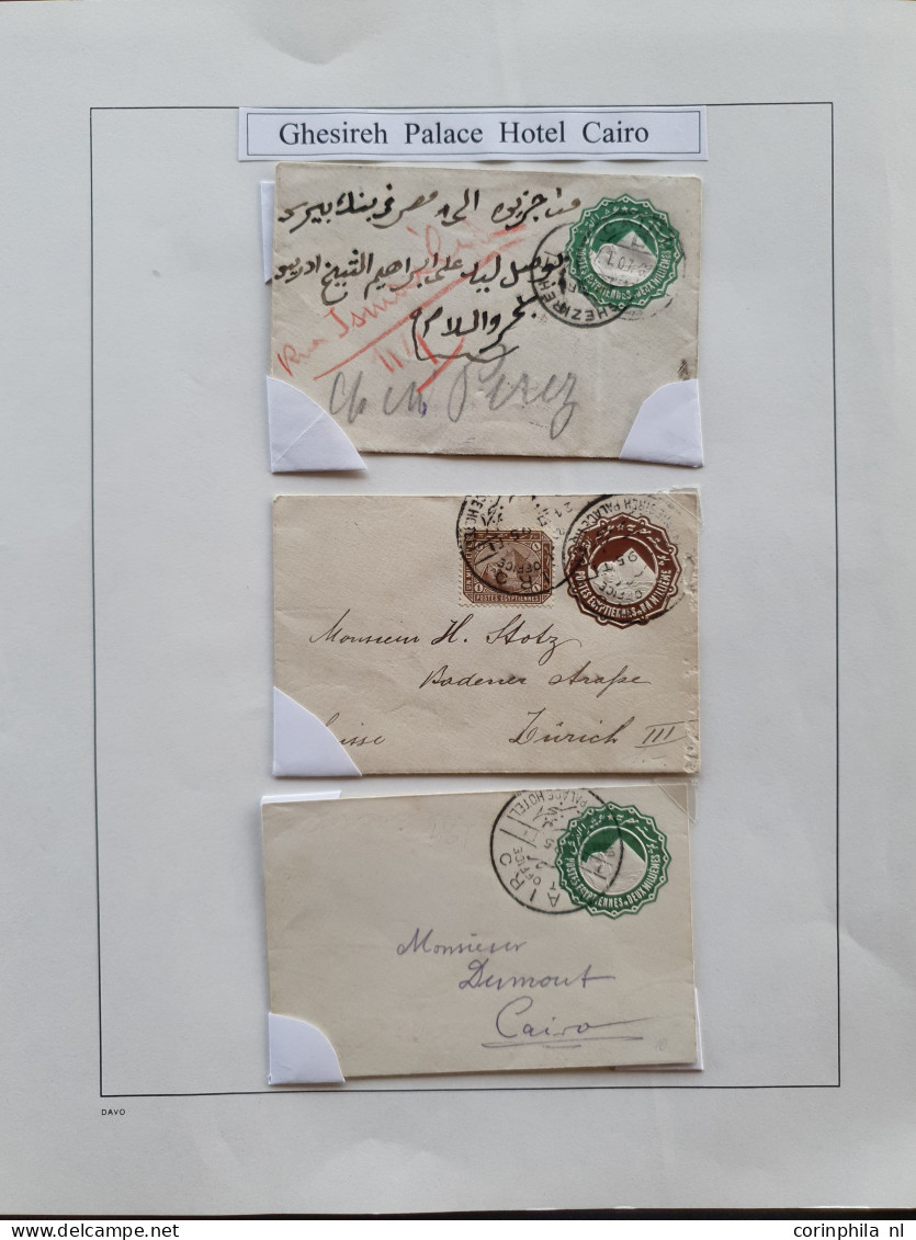 Cover 1900c. onwards, good collection postal history Hotel post offices etc. (143 covers and postcards) with Mena House,