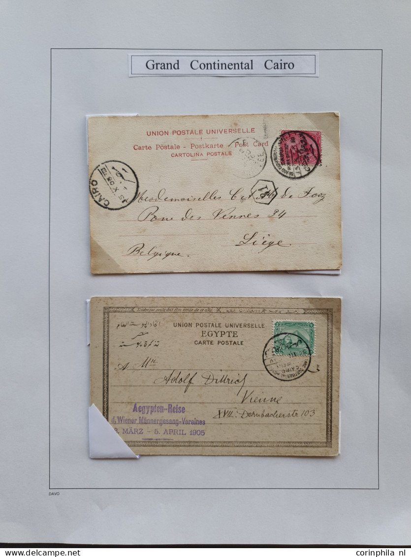 Cover 1900c. onwards, good collection postal history Hotel post offices etc. (143 covers and postcards) with Mena House,