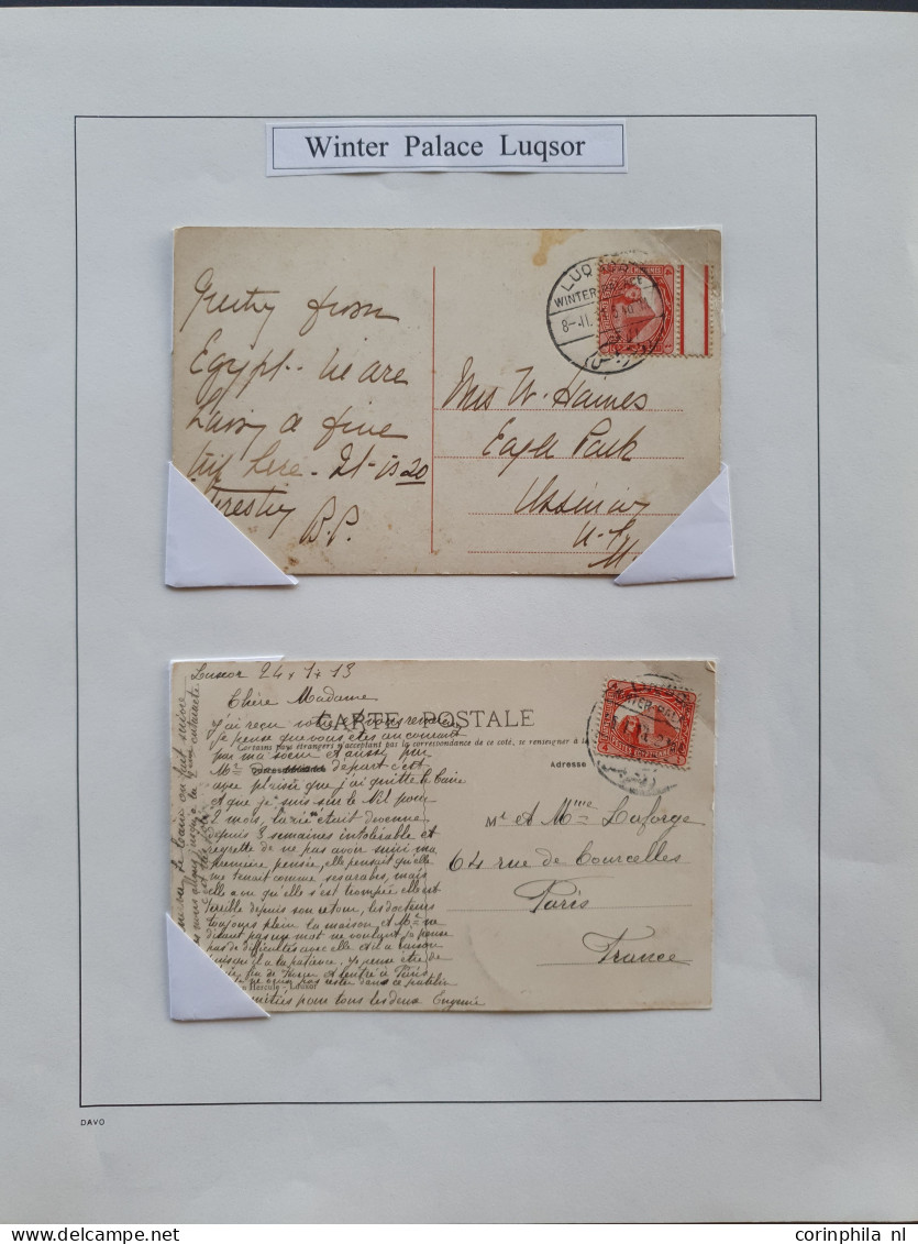 Cover 1900c. onwards, good collection postal history Hotel post offices etc. (143 covers and postcards) with Mena House,