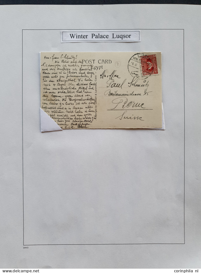 Cover 1900c. onwards, good collection postal history Hotel post offices etc. (143 covers and postcards) with Mena House,