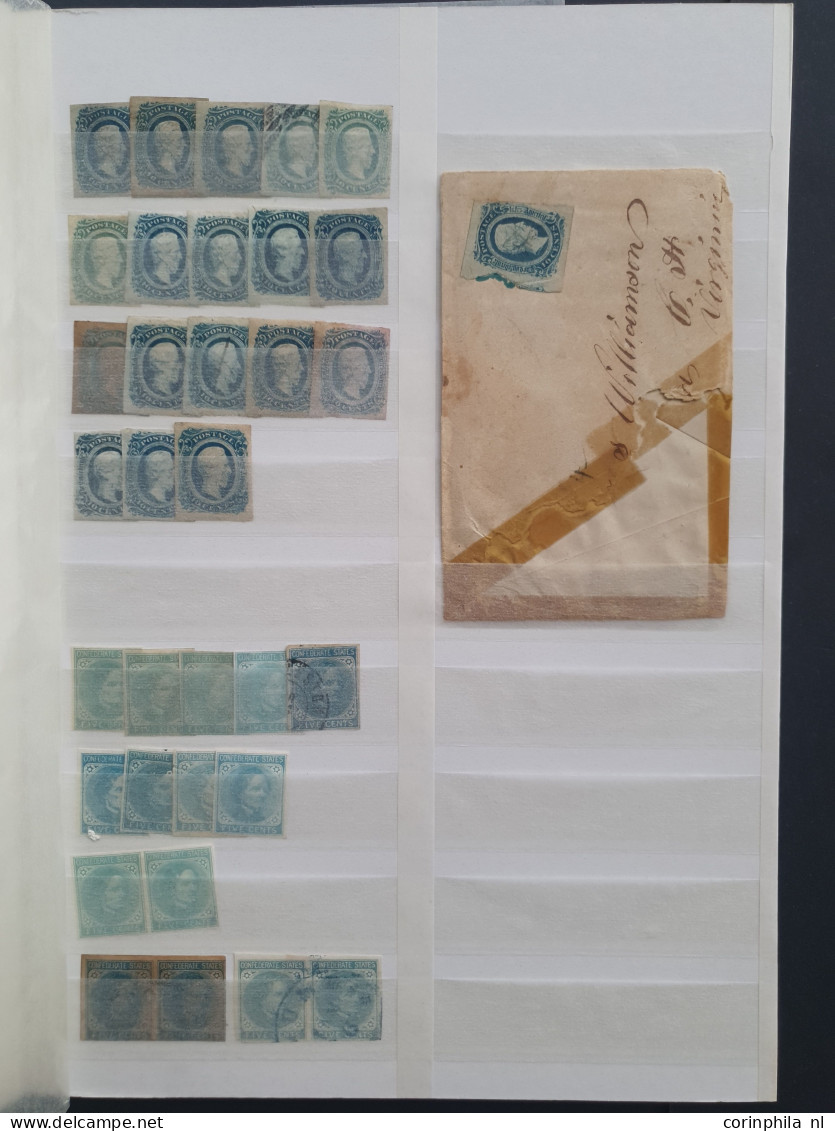 1851-1894, classic stock with many better stamps in partly mixed quality in folder