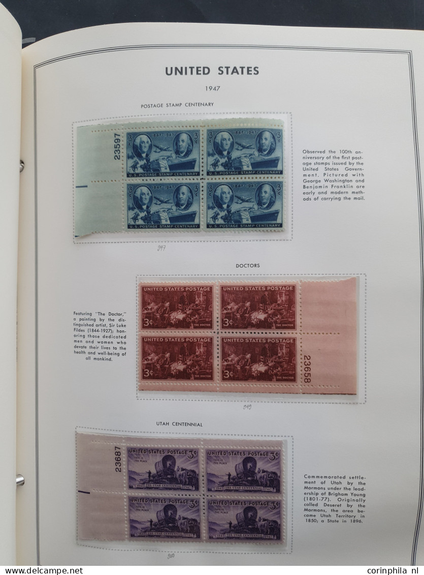 1919-1980, Collection Larger Units Mainly ** Including Plate Blocks In 2 Harris Albums - Other & Unclassified