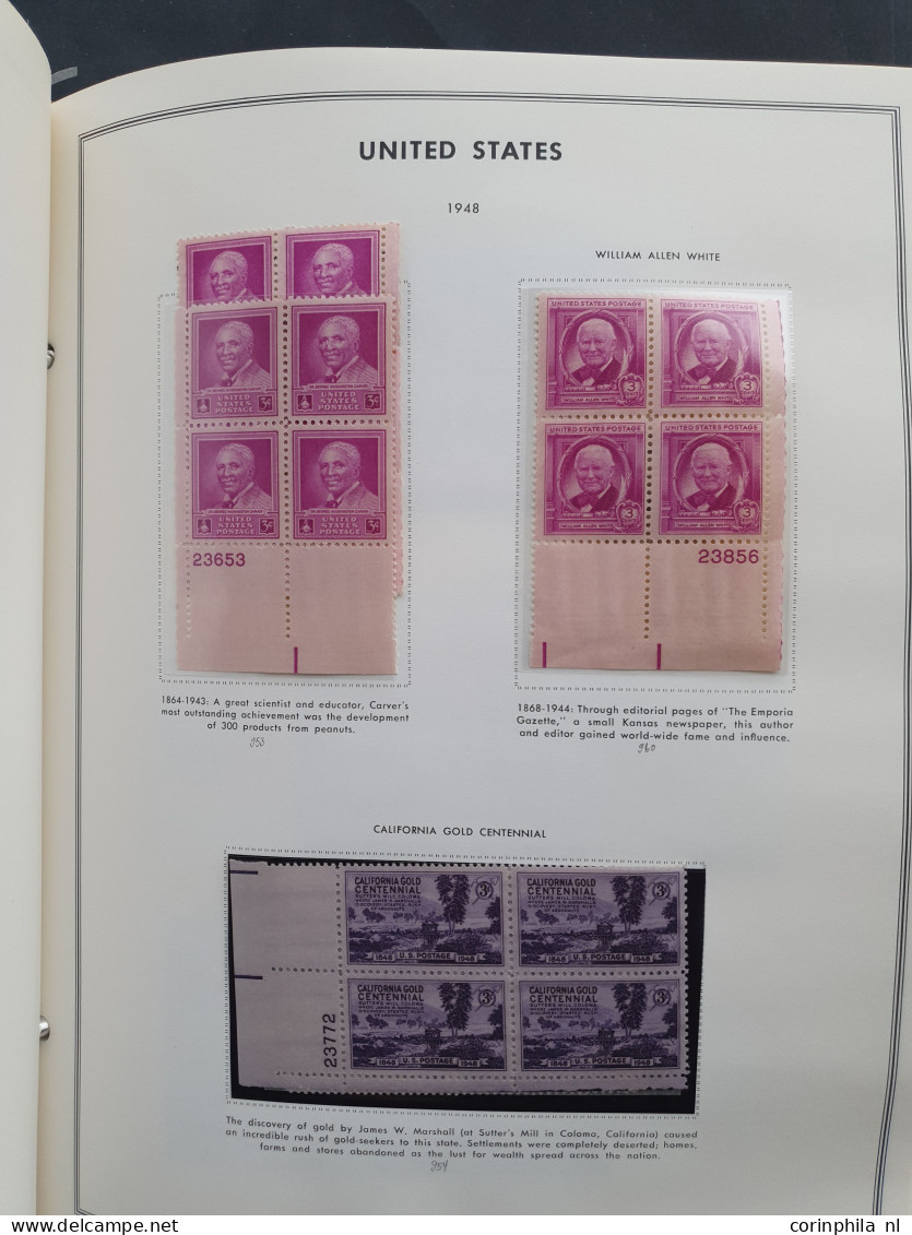 1919-1980, Collection Larger Units Mainly ** Including Plate Blocks In 2 Harris Albums - Sonstige & Ohne Zuordnung