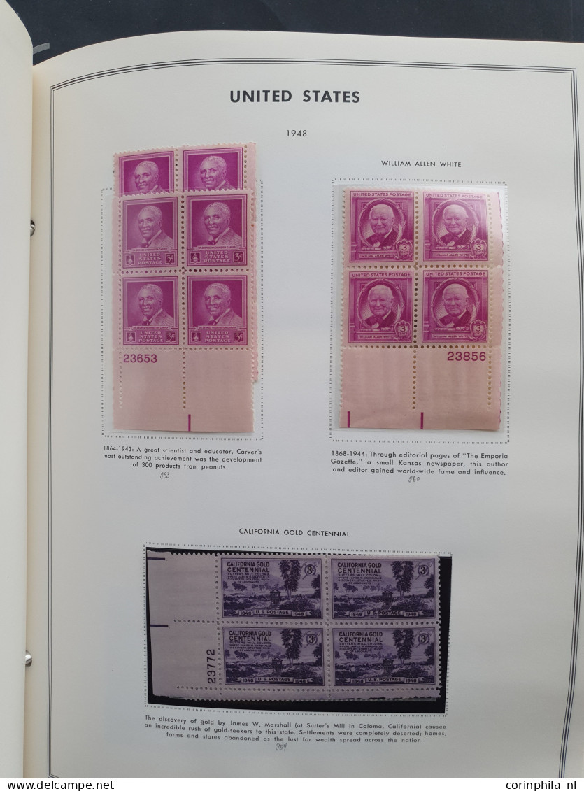 1919-1980, Collection Larger Units Mainly ** Including Plate Blocks In 2 Harris Albums - Autres & Non Classés