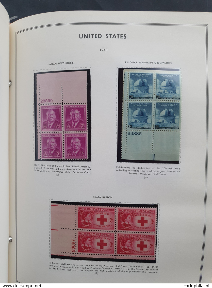 1919-1980, collection larger units mainly ** including plate blocks in 2 Harris albums