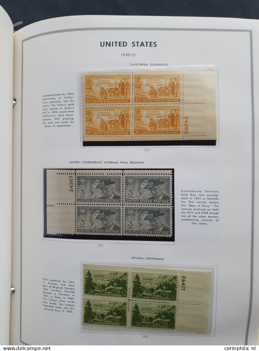 1919-1980, collection larger units mainly ** including plate blocks in 2 Harris albums