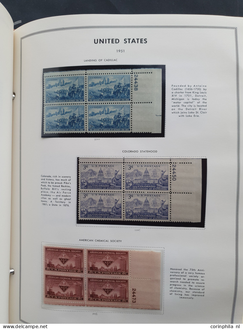 1919-1980, collection larger units mainly ** including plate blocks in 2 Harris albums