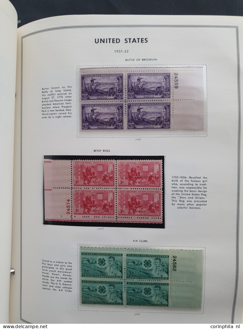 1919-1980, collection larger units mainly ** including plate blocks in 2 Harris albums