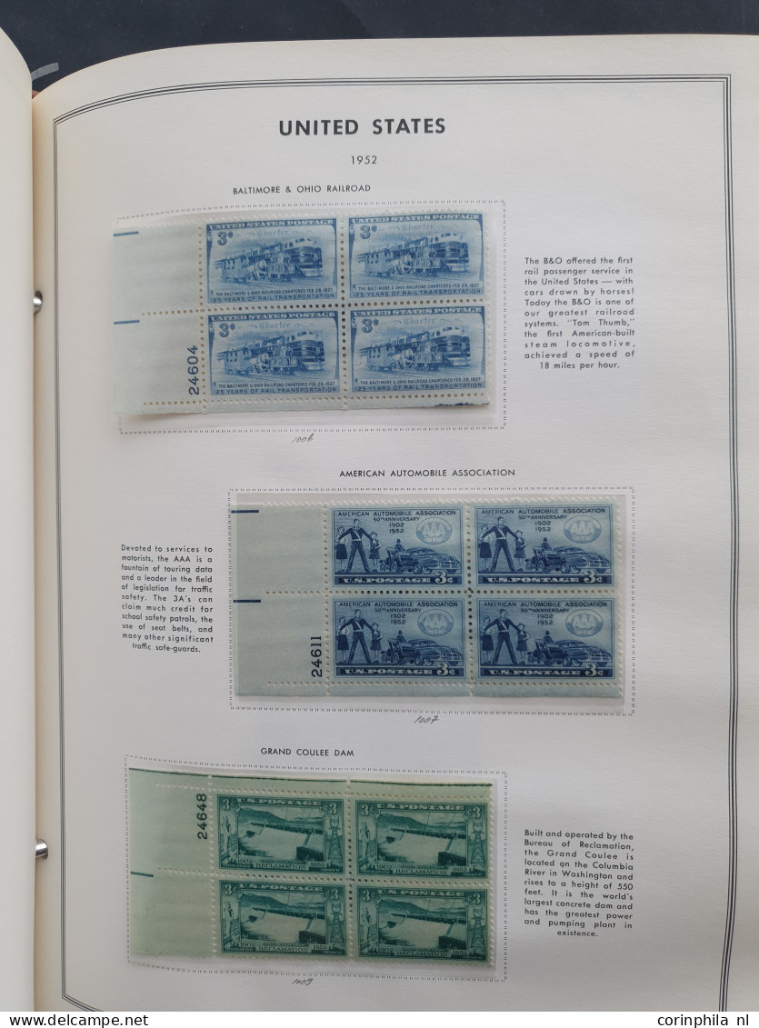 1919-1980, collection larger units mainly ** including plate blocks in 2 Harris albums